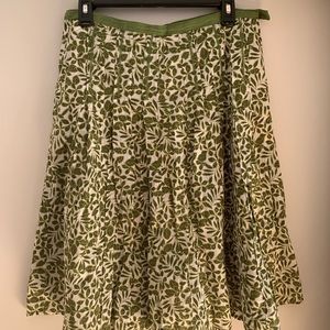 Beauties flare skirt, leafs prints